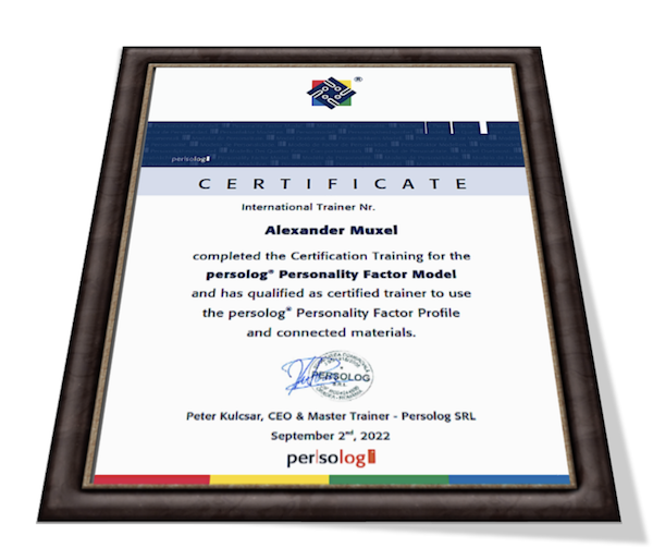 Persolog-zertifizierter-certified-trainer-Alexander-Muxel-Consulting-2022.10.10.Personality-Model-Persönlichkeitsmodell.certificate.Zertifikat